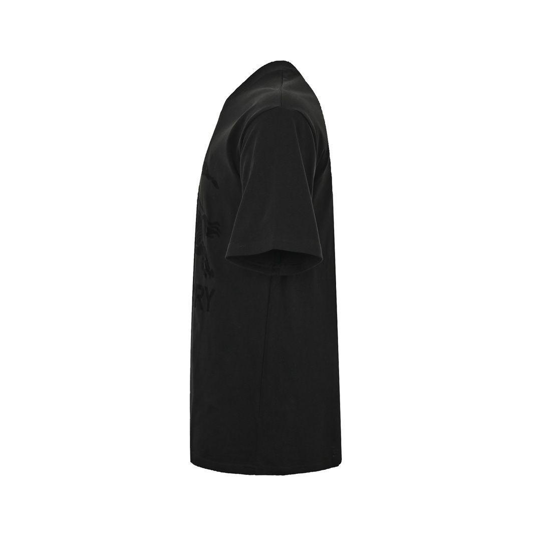 【今日特価】Burberry 24ss フロッキングライディングホースプリント T シャツ