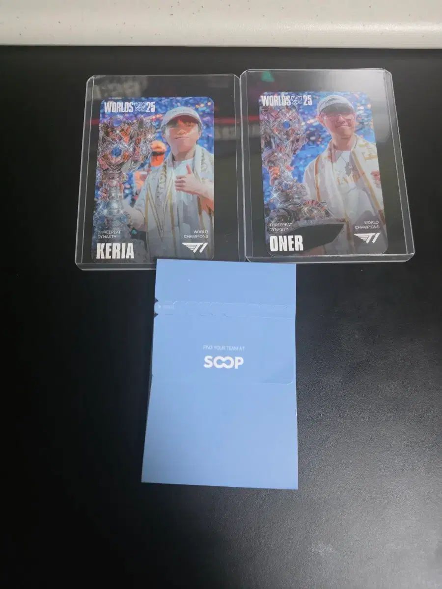 T1 WORLD Champion ONER Keria トレカ + SOUP 団体PHOTOカード