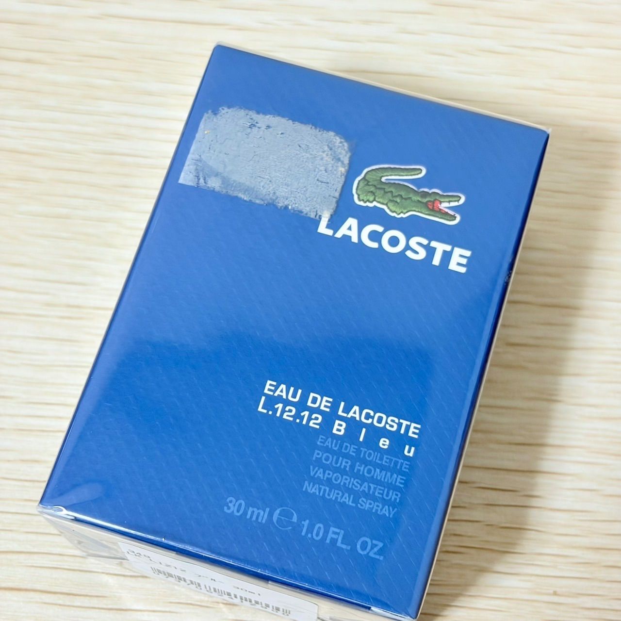 新品未使用未開封 オウ デ ラコステ エルトゥエルブトゥエルブ ブルー オードトワレ プールオム 30ml