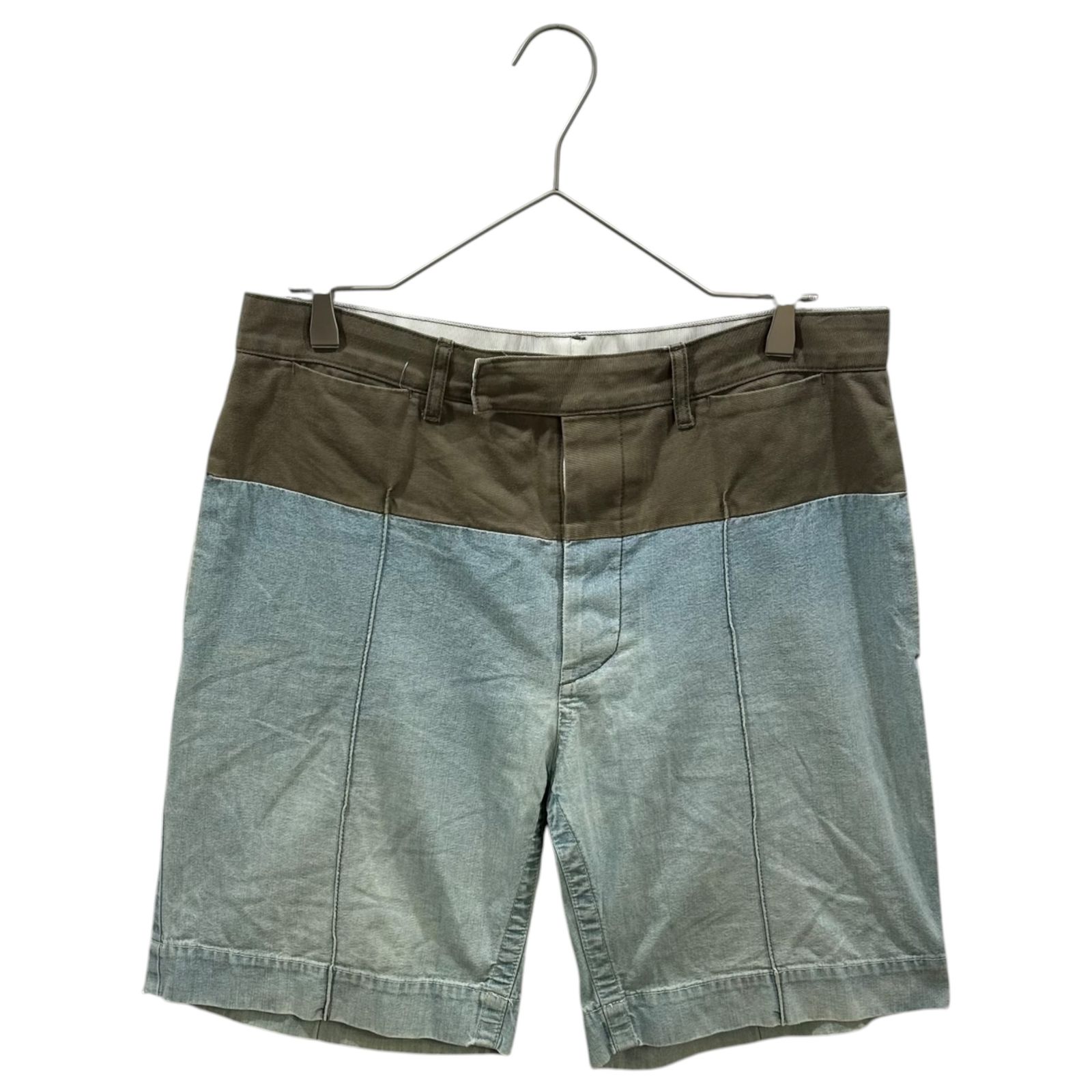 sacai(サカイ) 2013SS Cotton Chino Cloth Paneled Chambray Shorts
