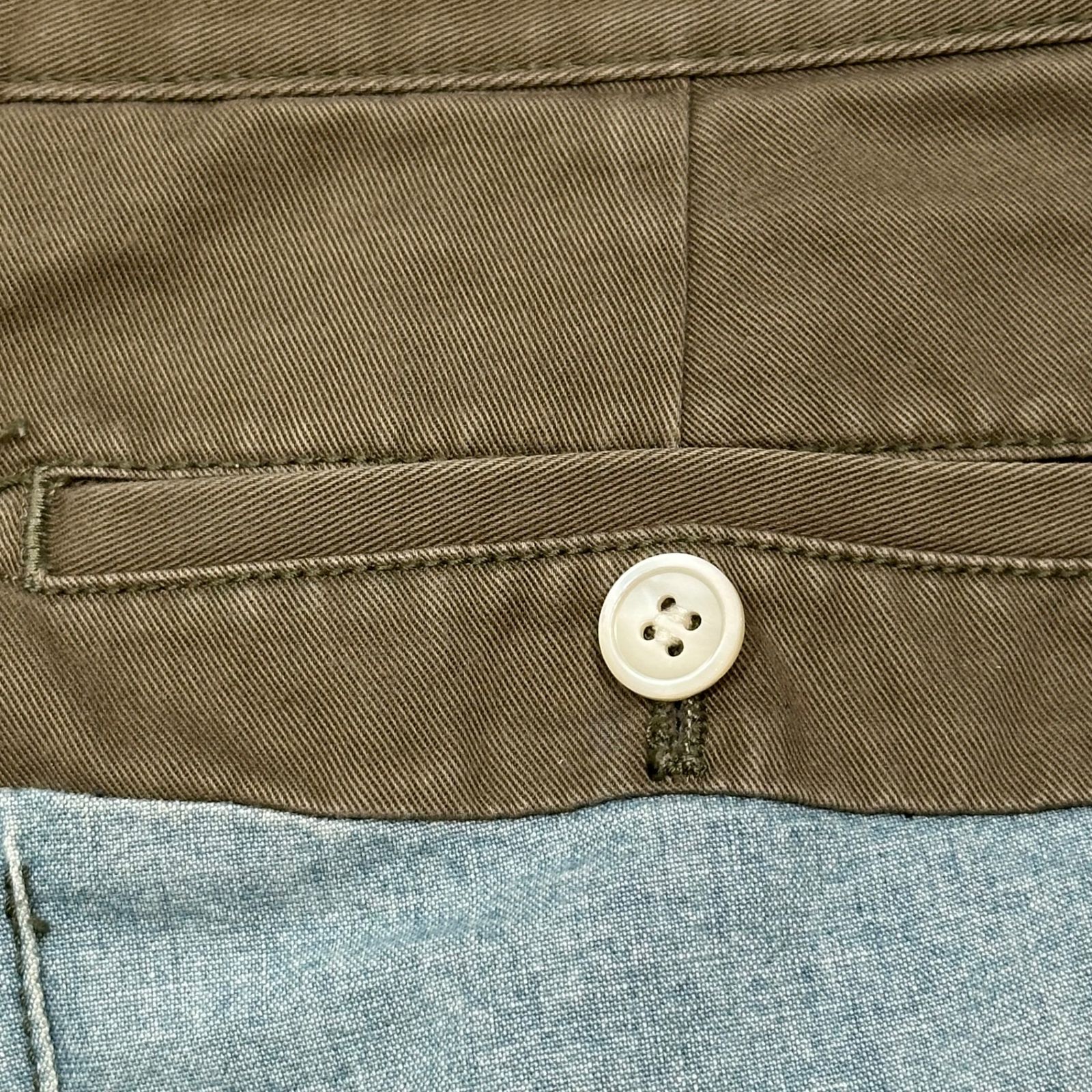 sacai(サカイ) 2013SS Cotton Chino Cloth Paneled Chambray Shorts