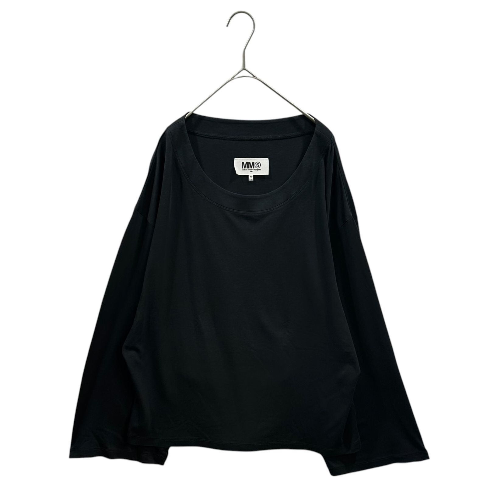 MM6 Maison Margiela(エムエムシックス) 2015's Wide-Sleeve Basic T-Shirt ワイドスリーブ ベーシック カットソー 52GC000122329 M ブラック スタッフインターナショナル 男性着用可能