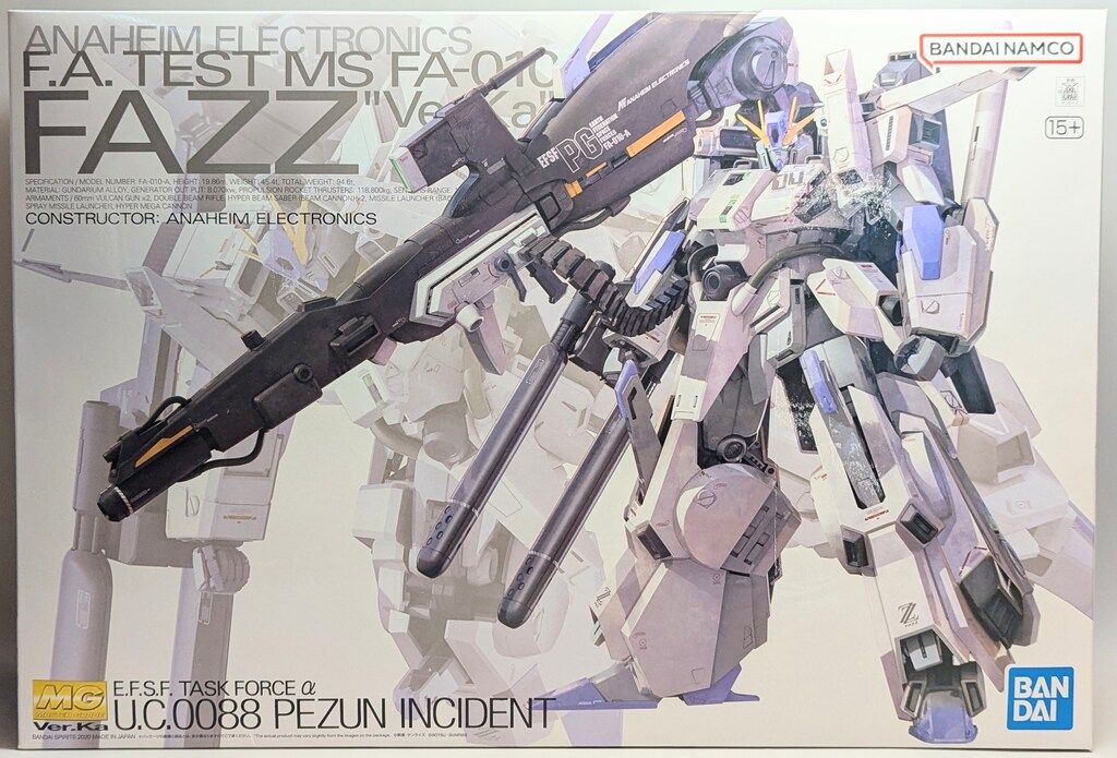 BANDAI SPIRITS MG 1/100 バンダイナムコ版 FAZZ Ver.Ka