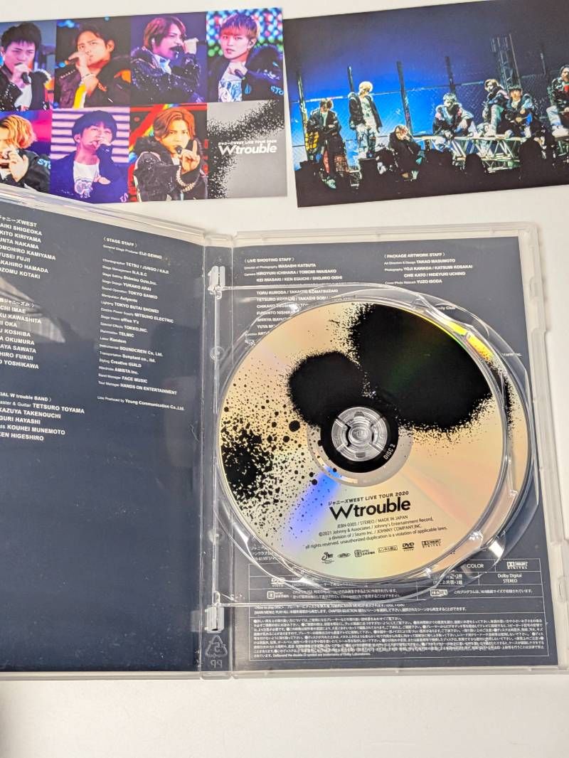 WEST. 通常盤 ライブDVD 4点セット 2020 Wtrouble / 2021 rainboW
