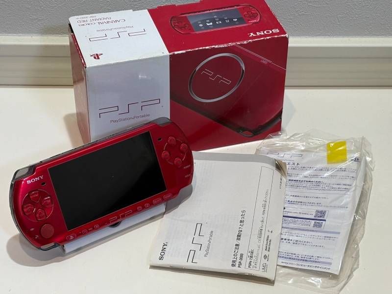 SONY PlayStation Portable PSP PSP-3000 レッド 初期化済み