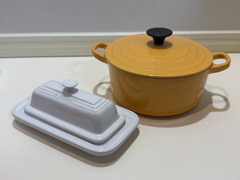 LE CREUSET ルクルーゼ ココットロンド サフランイエロー 18cm 両手鍋