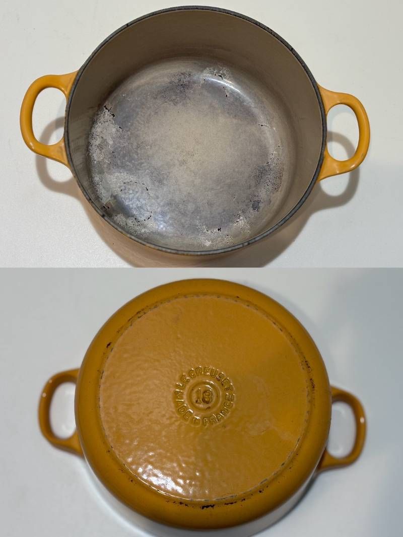 LE CREUSET ルクルーゼ ココットロンド サフランイエロー 18cm 両手鍋