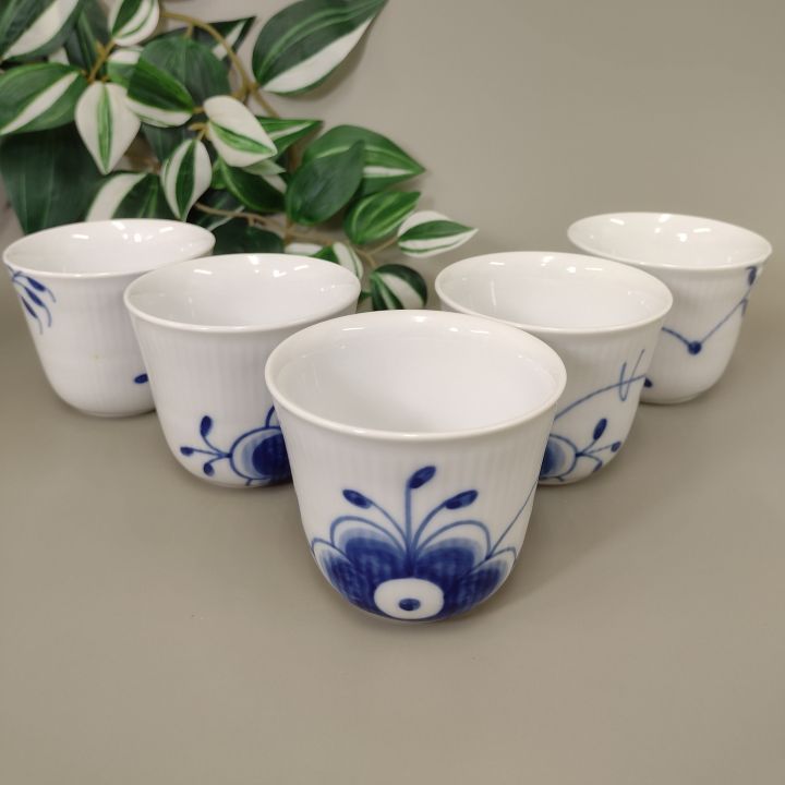 Royal Copenhagen Blue Fluted Mega カップ 5客セット - メルカリ