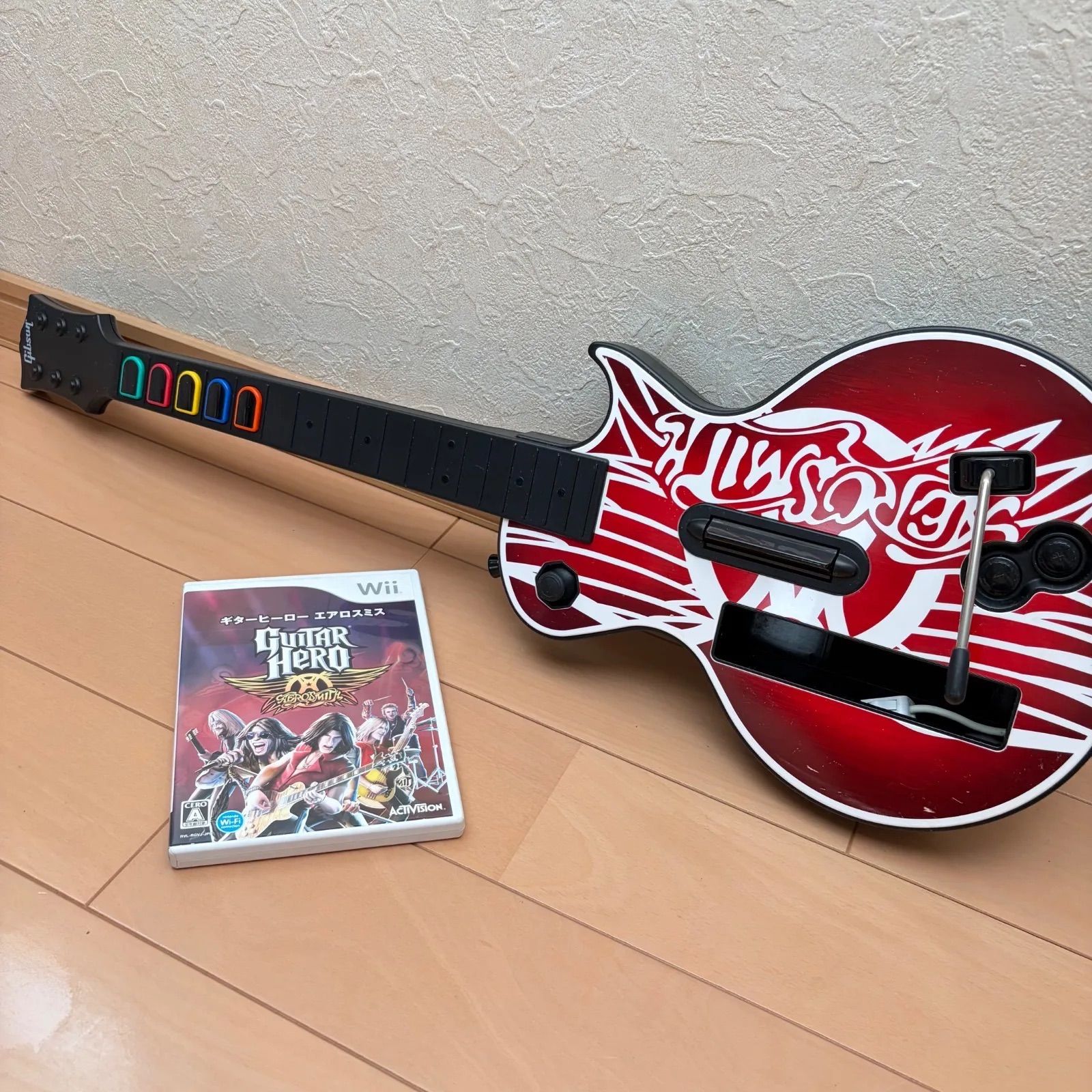 【動作確認済】ギターヒーローエアロスミス Wii ギターコントローラー
