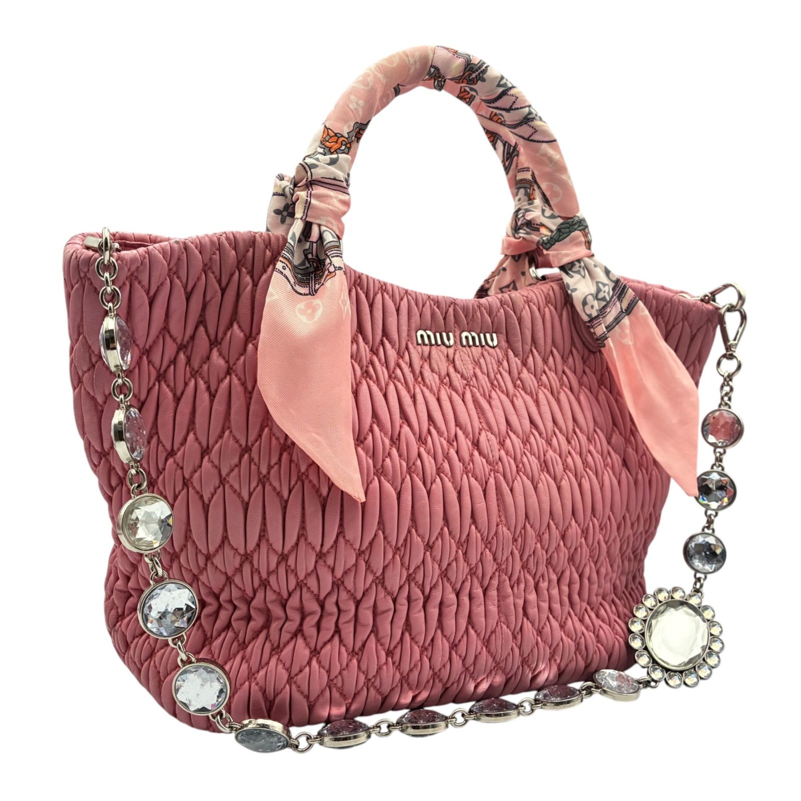 ミュウミュウ MIU MIU マテラッセ ハンドバッグ トートバッグ 