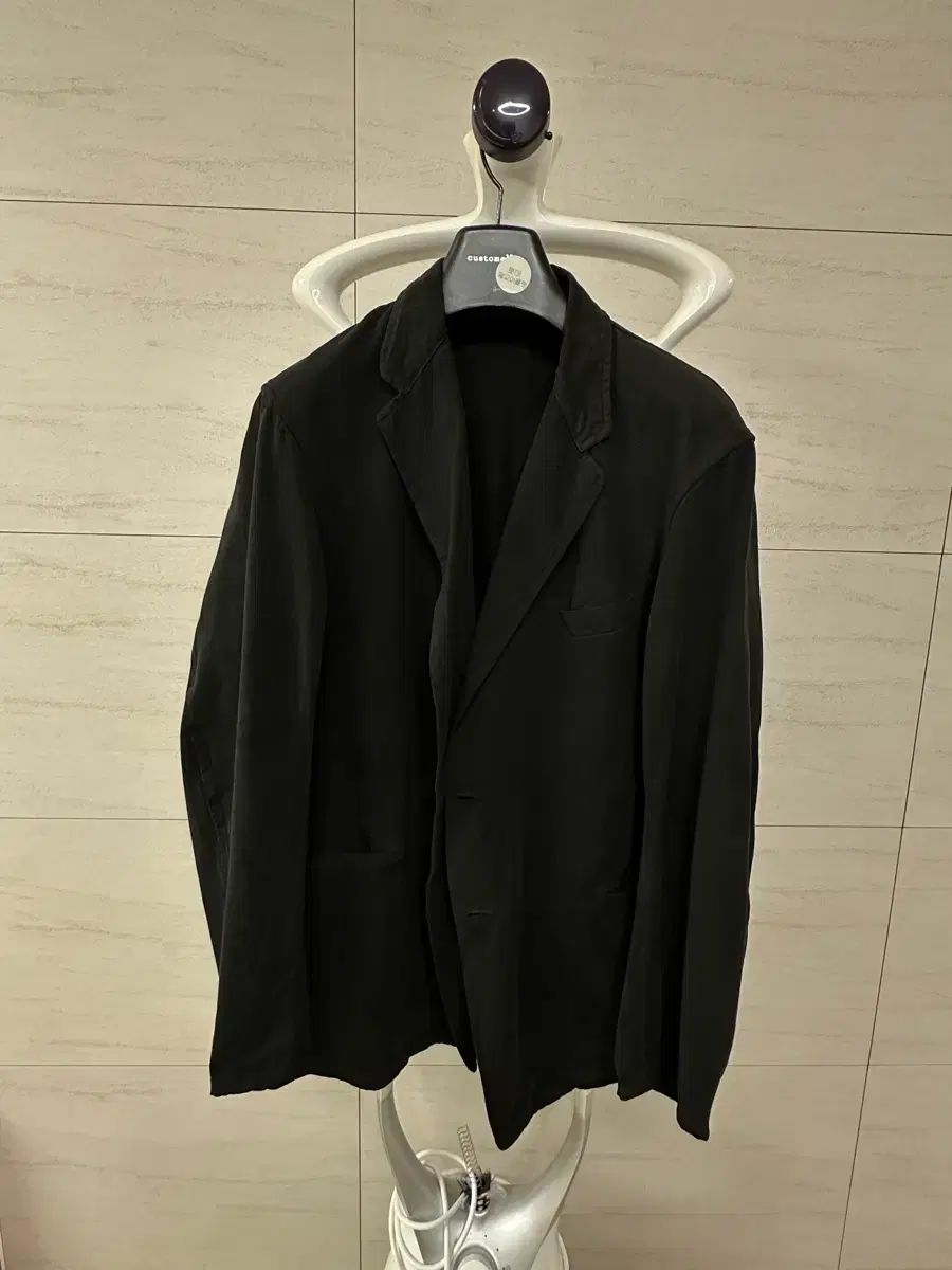 コモリ 24FW ガーメント ダイング ジャケット ブラック