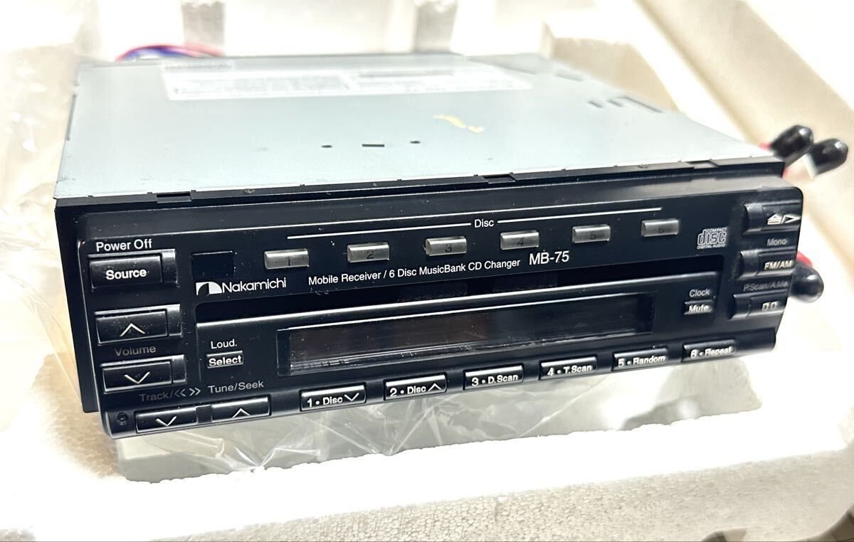 超希少 動作品 Nakamichi ナカミチ MB-75 1DIN 6連奏 CD チューナー