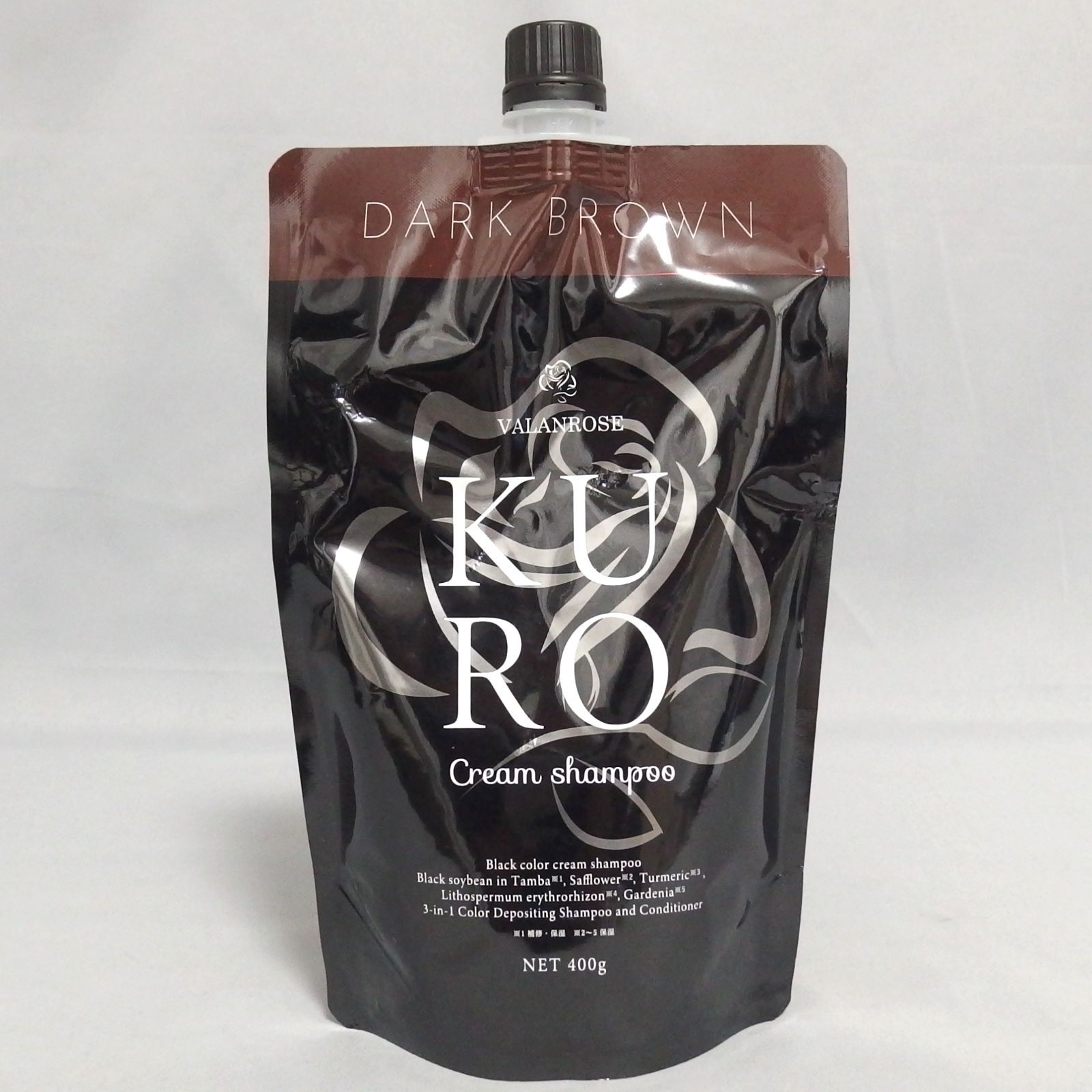 未開封☆B.VALANCE VALANROSE KURO Cream shampoo ダークブラウン 400g