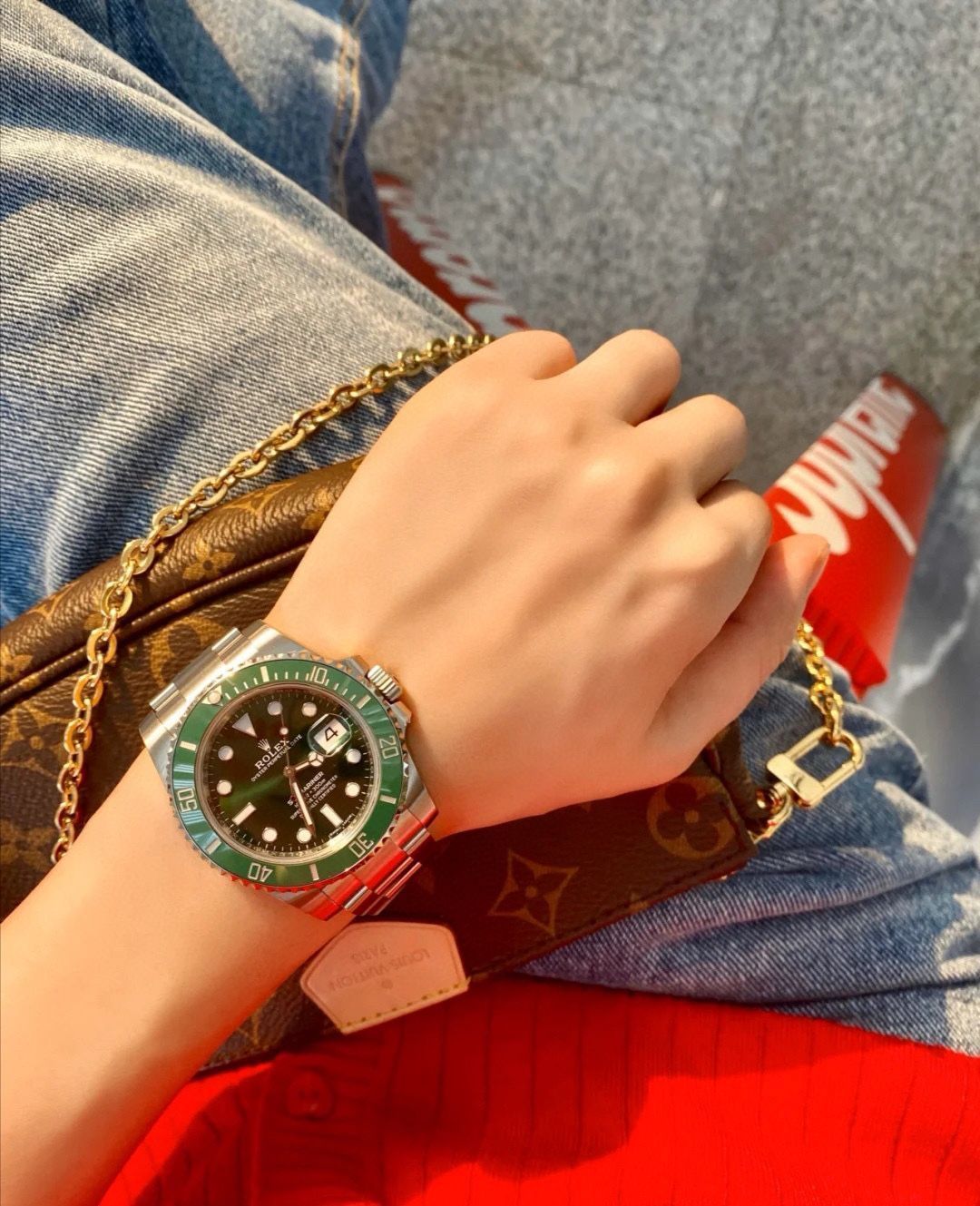 【今日特価】ROLEX ??水鬼腕時計