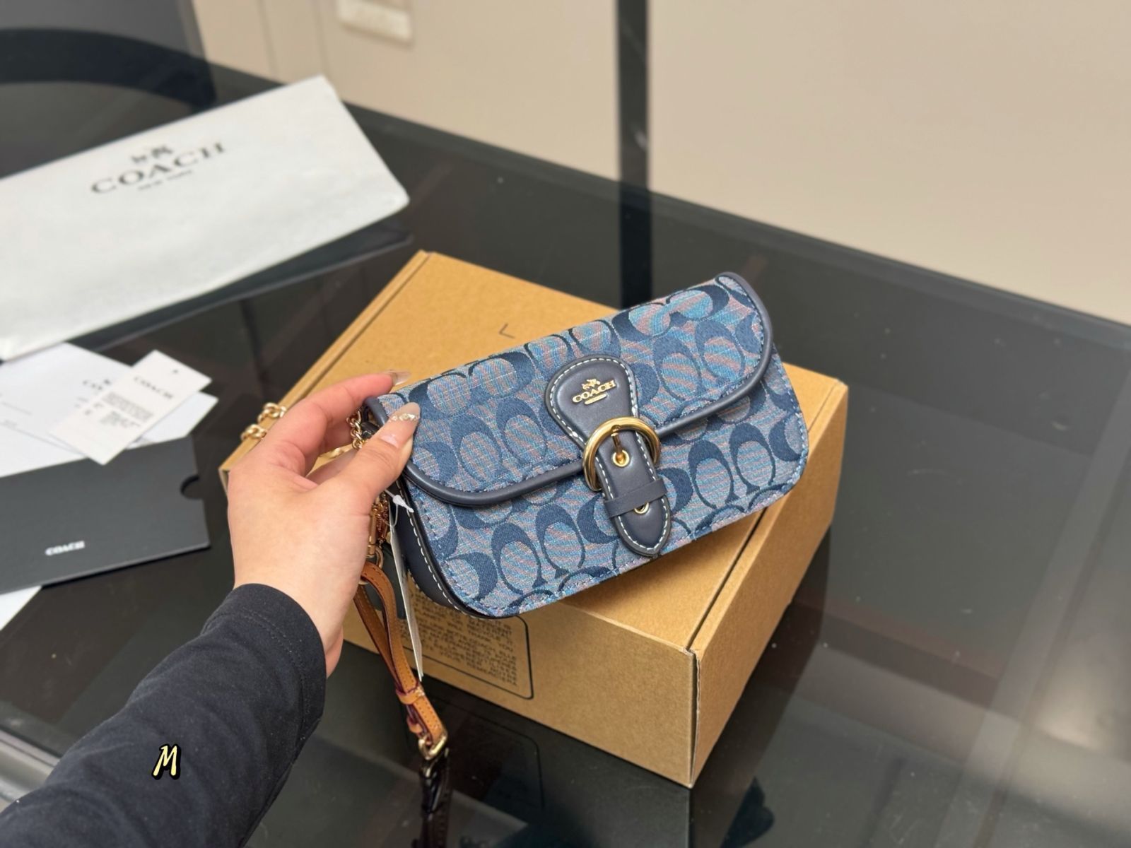 【今日特価】COACH 2025 年 5 月新商品 サマーミニショルダーバッグ ミルクホワイト 19×11cm