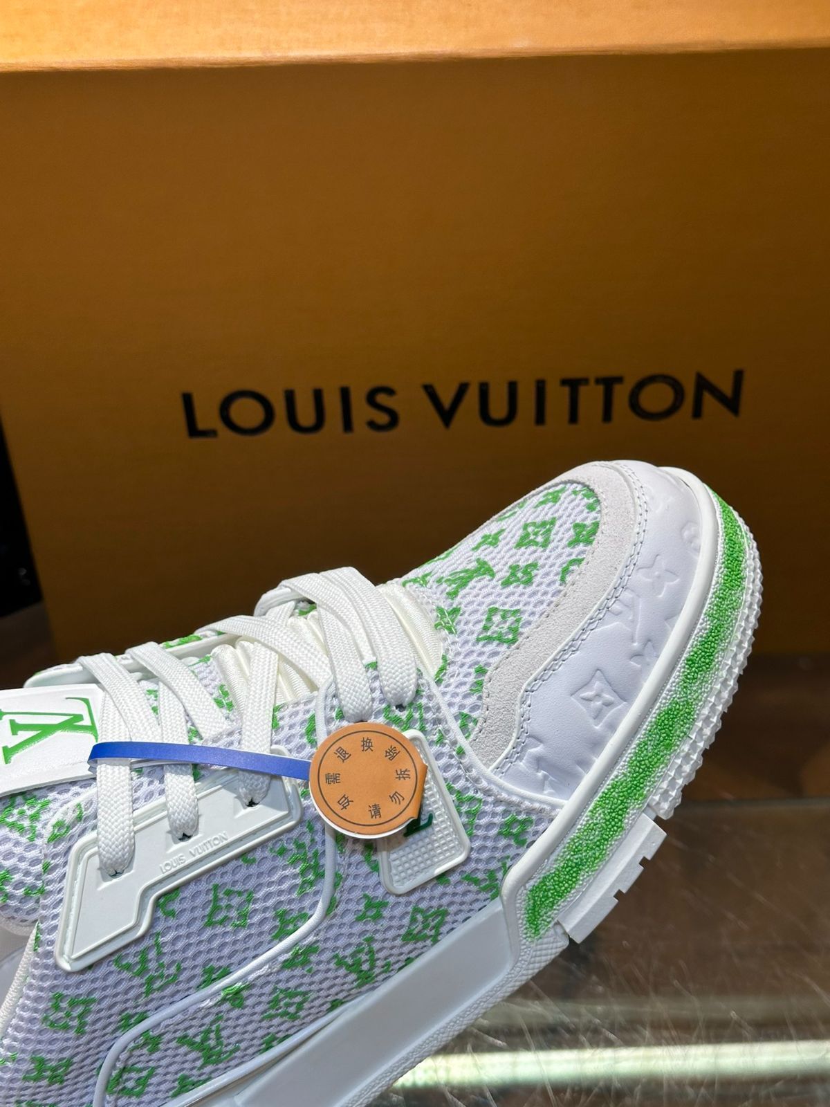 Louis Vuitton trainer カップルスタイルのカジュアルスポーツシューズ