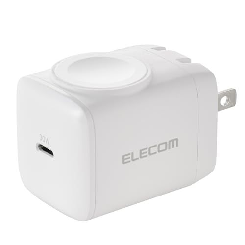 msエレコム 充電器 Type-C 30W Apple Watch 対応 1ポート USB PD対応 折りたたみ式プラグ ホワイト EC-AC9830WH