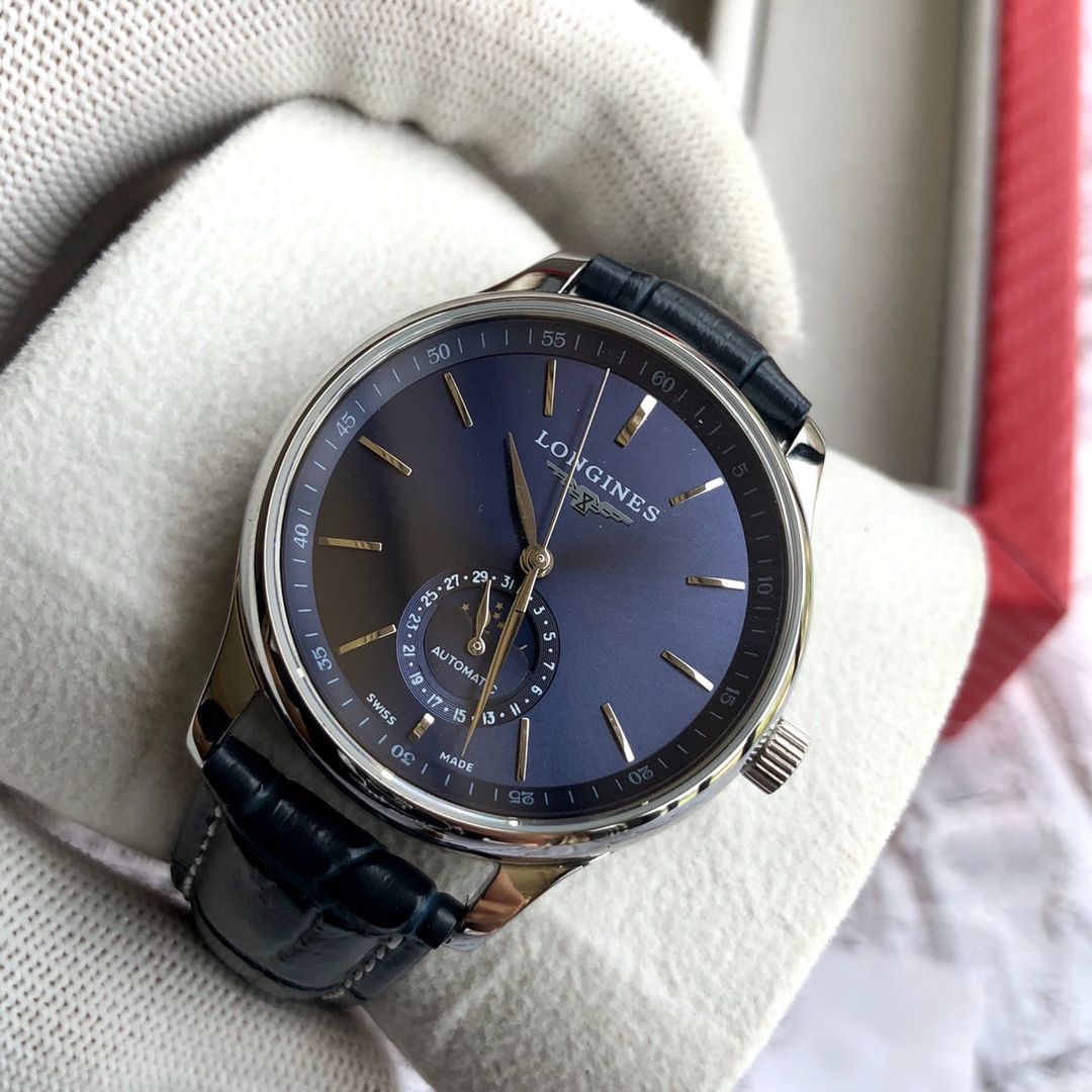 【今日特価】Longines ロンジン 月相機能付き 男性用腕時計 【全新アップグレード クラシックな逸品】