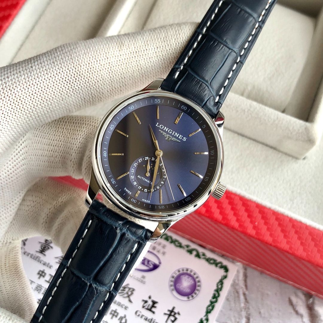 【今日特価】Longines ロンジン 月相機能付き 男性用腕時計 【全新アップグレード クラシックな逸品】