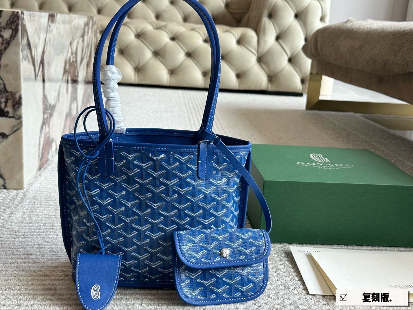 【今日特価】Goyard ゴヤール ミニ ショッピングバッグ レッド リミテッド（20×19cm）