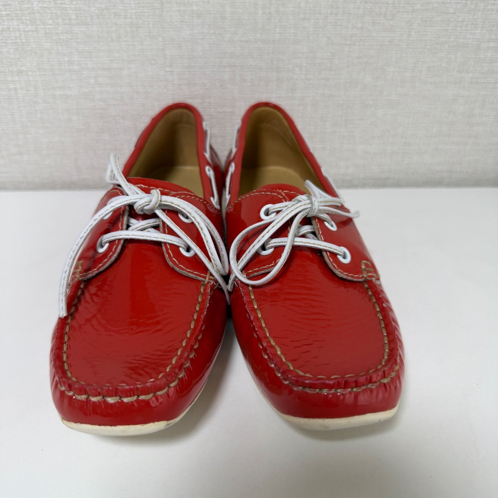 【美品】REGAL リーガル　デッキシューズ　レザー　NC6E W30C REGAL リーガル デッキシューズ 23cm 赤 エナメル NC3L - メルカリ