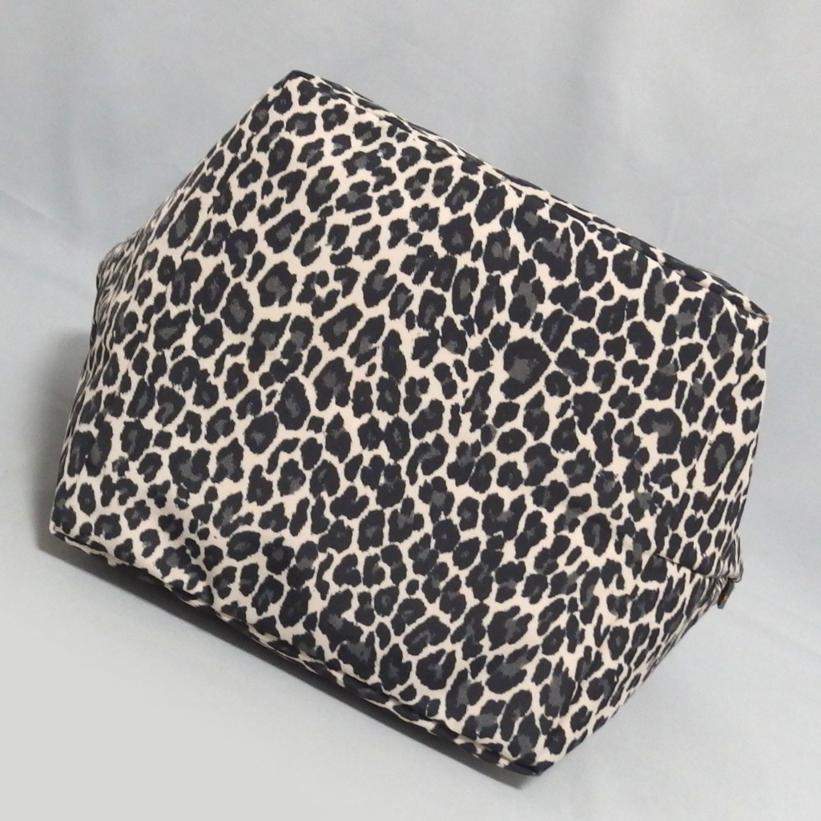 美品☆Herve Chapelier 925F ナイロン 舟型 ショルダー L ヒョウ柄