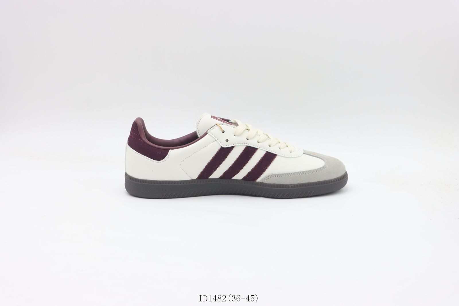 【今日特価】アディダス Adidas スリーストライプ ローカットスニーカー 白酒紅 White Wine Red ID1482