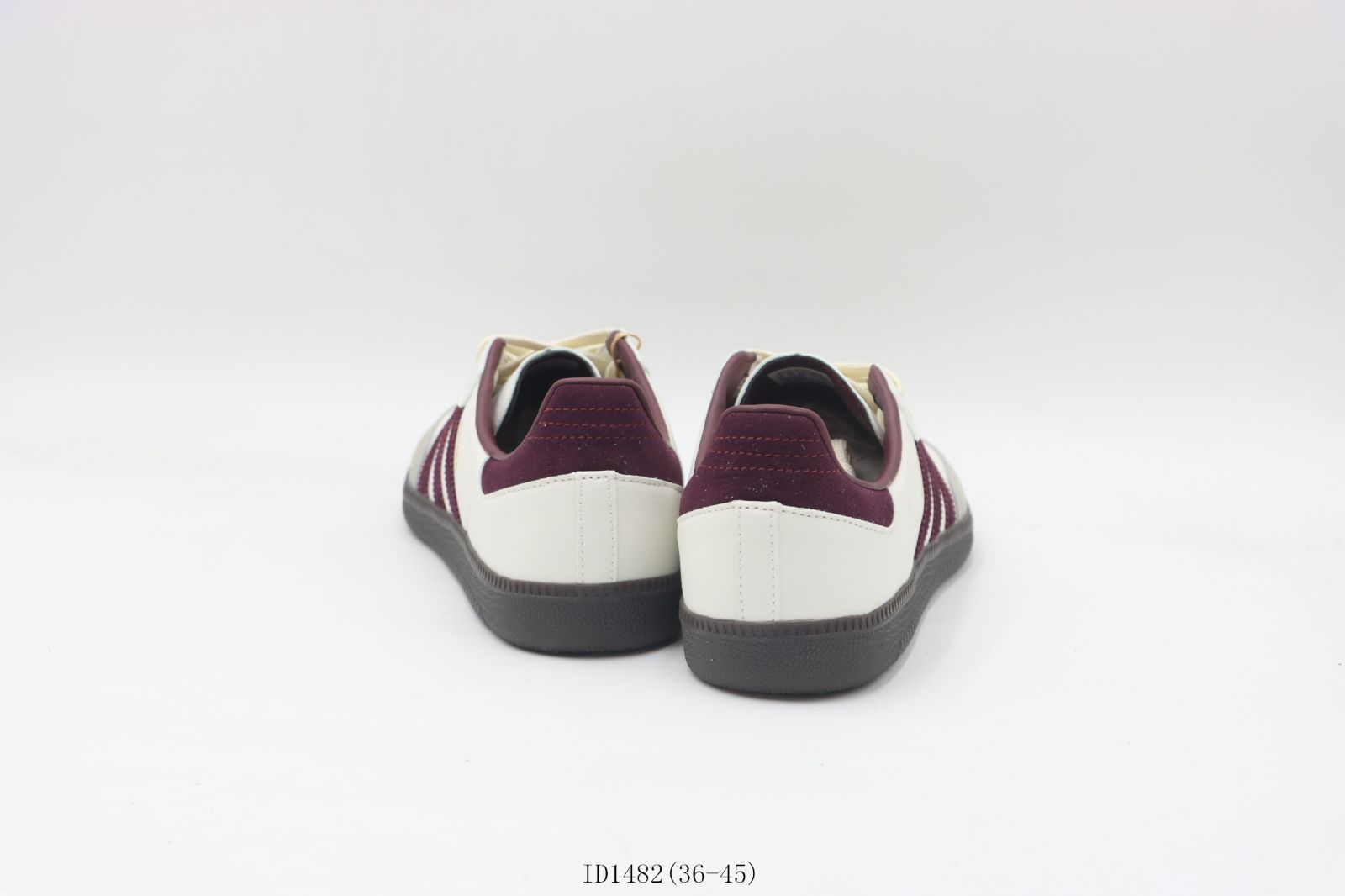 【今日特価】アディダス Adidas スリーストライプ ローカットスニーカー 白酒紅 White Wine Red ID1482