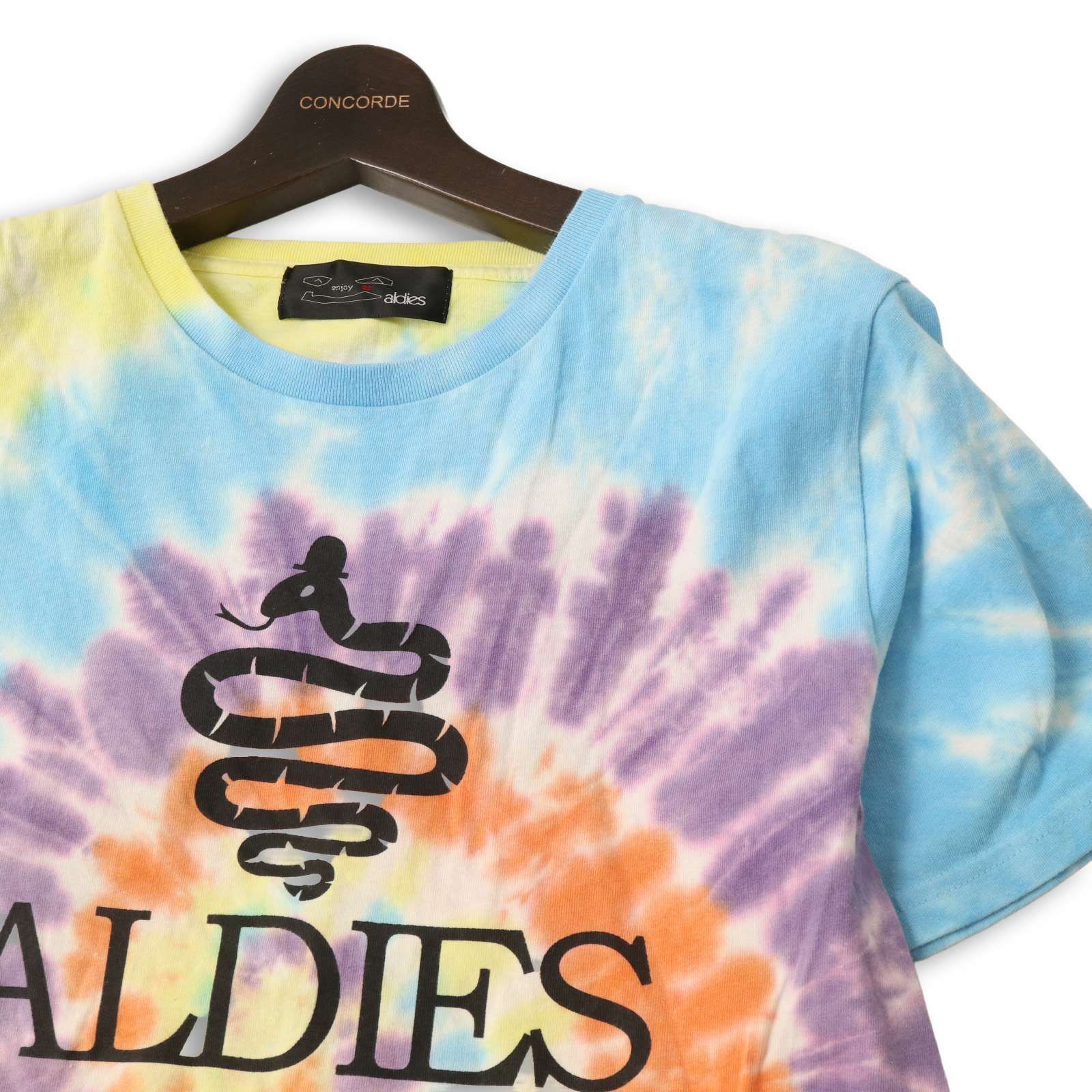 ALDIES アールディーズ 春夏☆ 半袖 タイダイ ビッグ ロゴプリント T