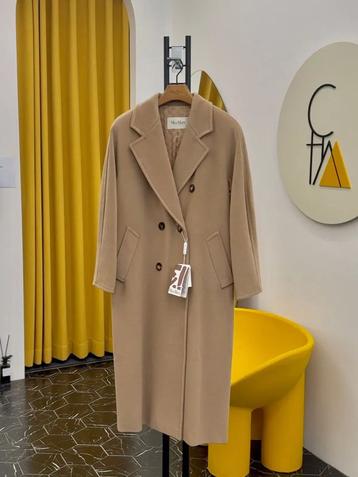 26FW MAX MARA マックスマーラ 101801 マダム アイコン コート キャメル IT40