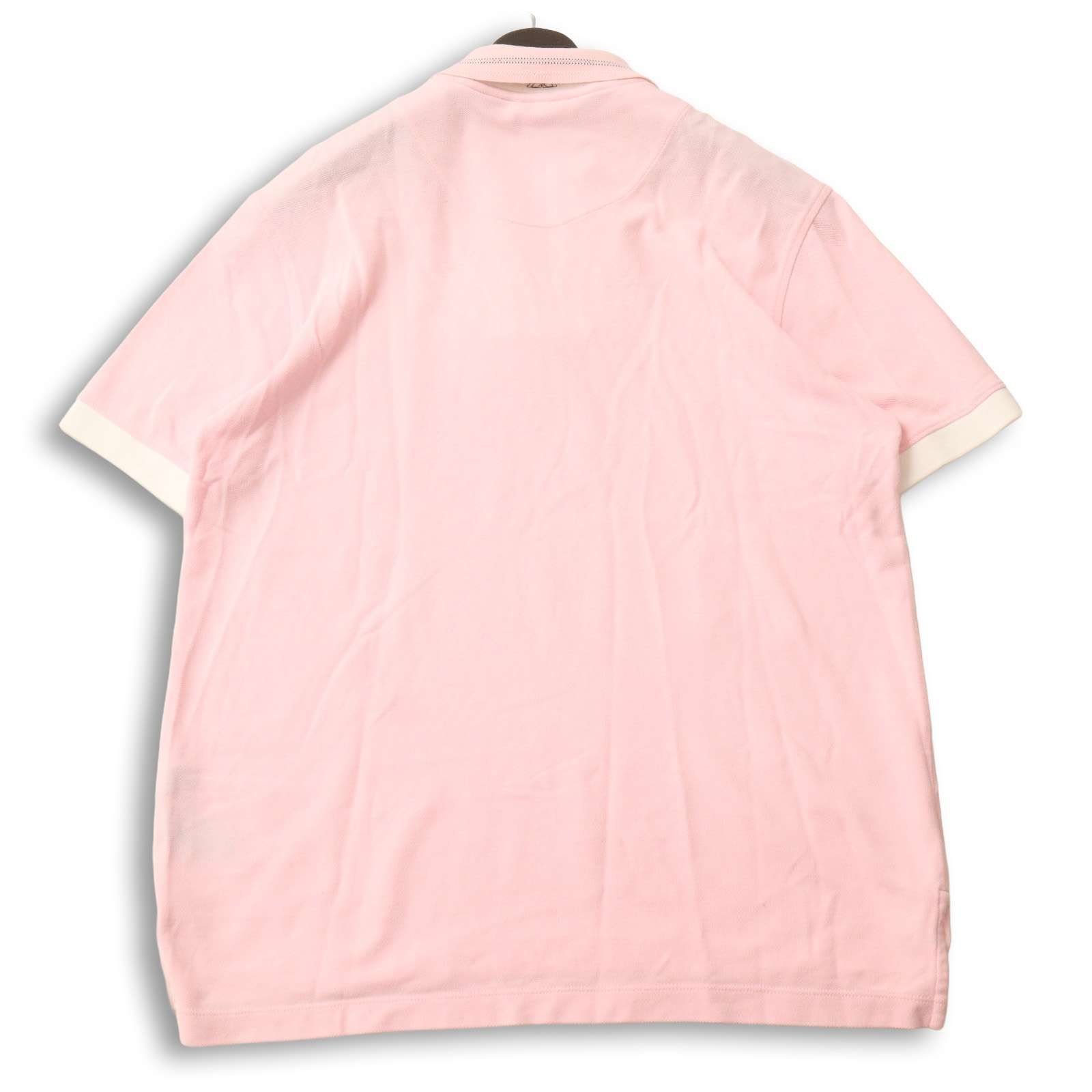 Zegna Sport ゼニア スポーツ 春夏☆ 半袖 鹿の子 切替 ポロシャツ Sz