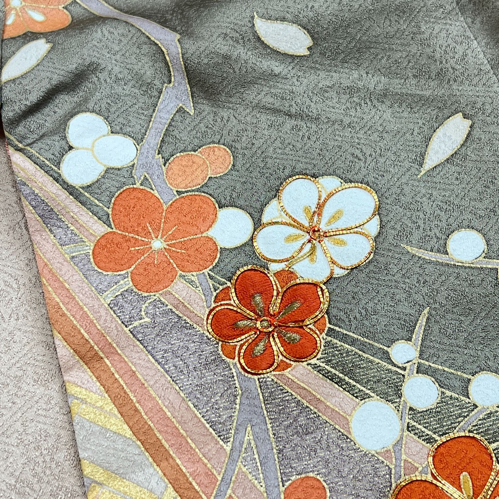 訪問着 着物 正絹 美品 裄丈67cm - メルカリ