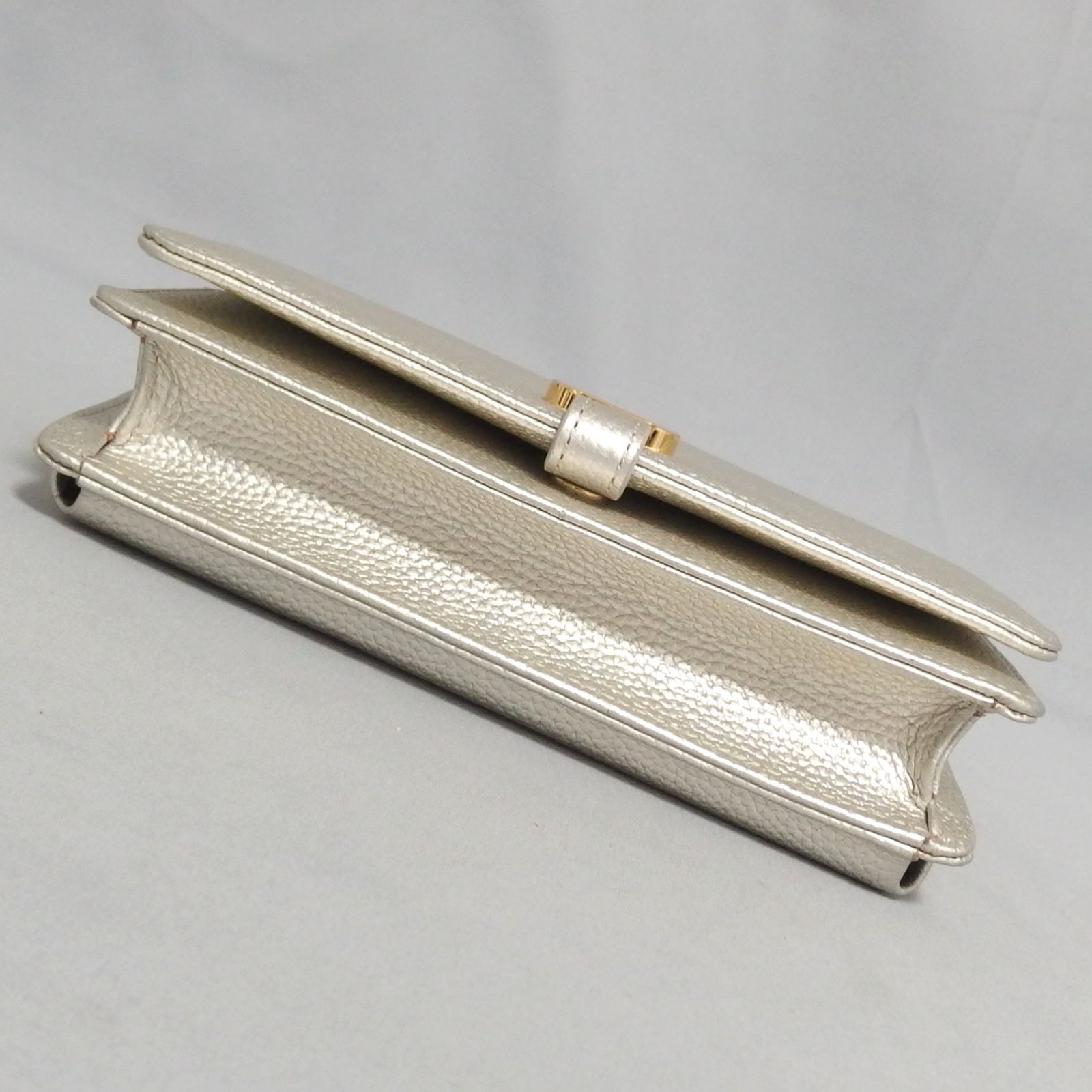 良品☆傳濱野 Delicat 2Way ショルダー チェーン ウォレット お財布 