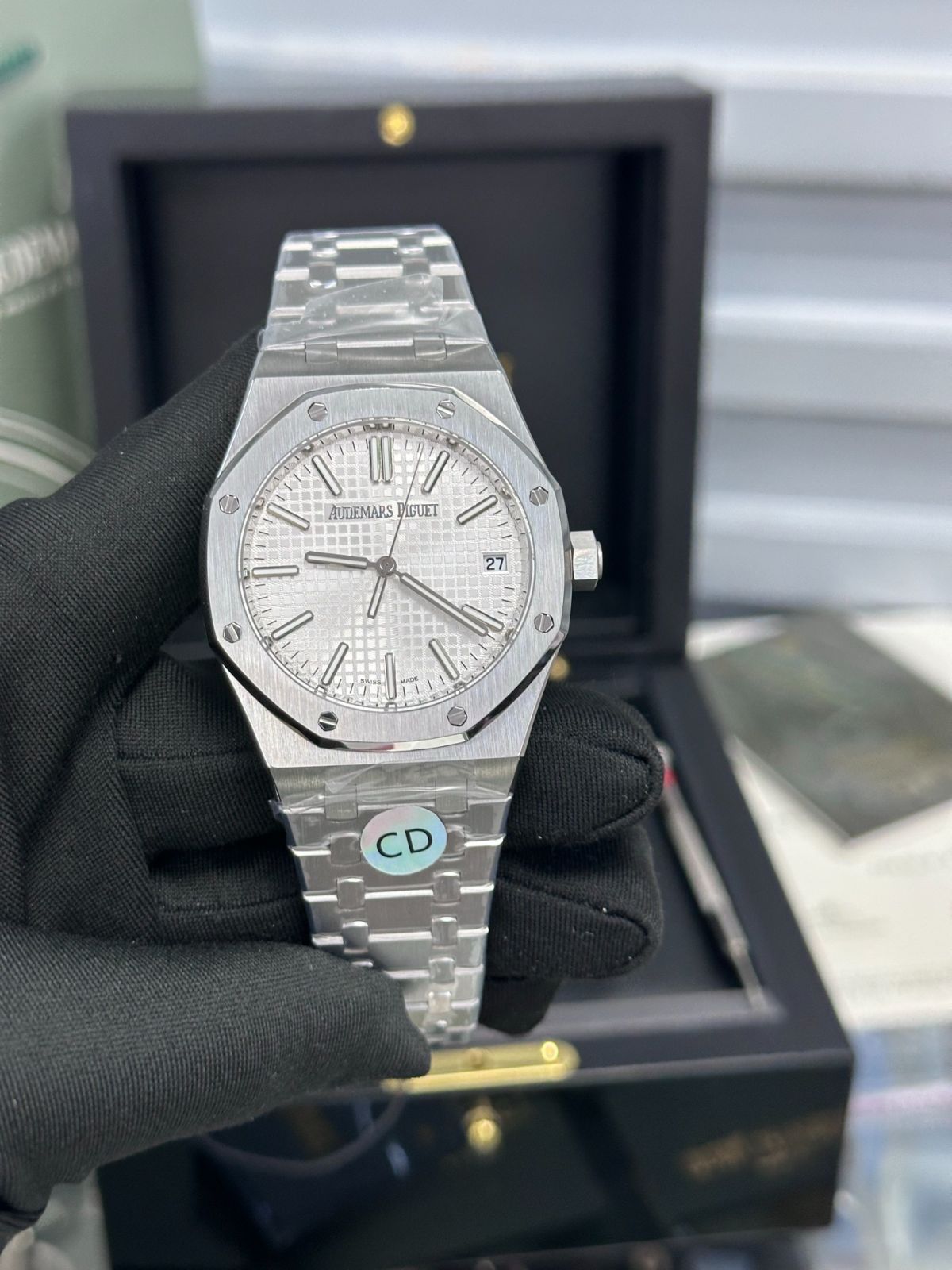 AP オーデマ ピゲ Audemars Piguet ロイヤルオーク メンズモデル【フルオートマチック機械式】- 高精度リューズ＆サファイアガラス｜本日限定特価｜新品未使用