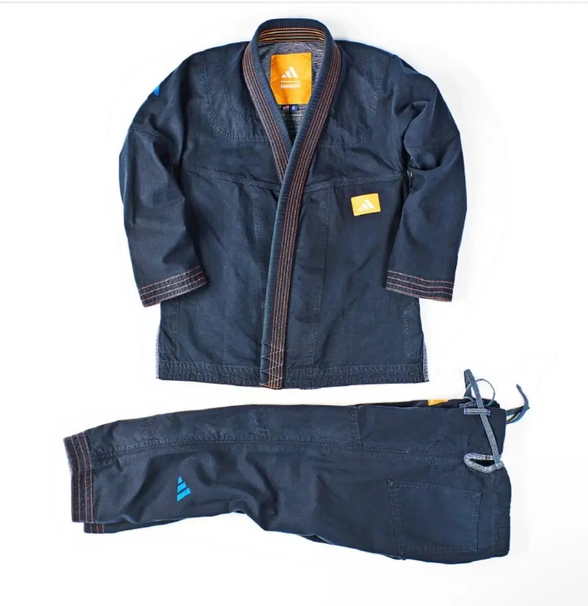 (新品) 뱅가드 アディダス ネイビー デニム 柔術 Jiu-Jitsu 柔道着 a3