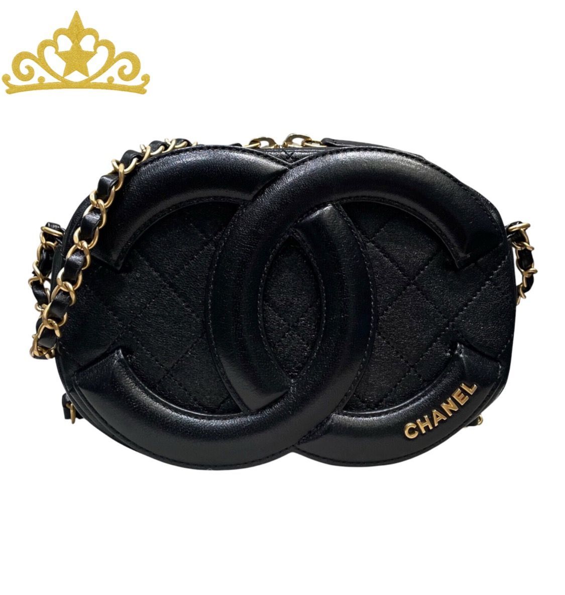 CHANEL ビッグココマーク キルティング チェーン ショルダーバッグ