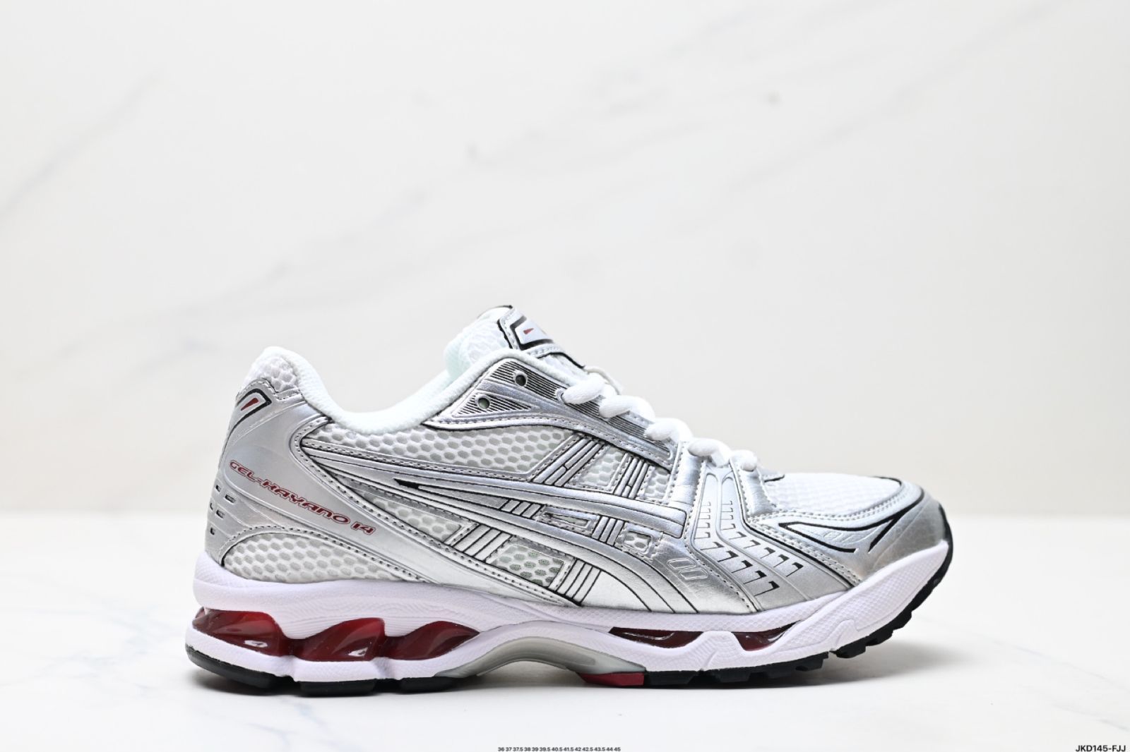 Asics（アシックス）Gel-Kayano 14 シルバーグレーグリーン スポーツレジャー通気性プロランニングシューズ