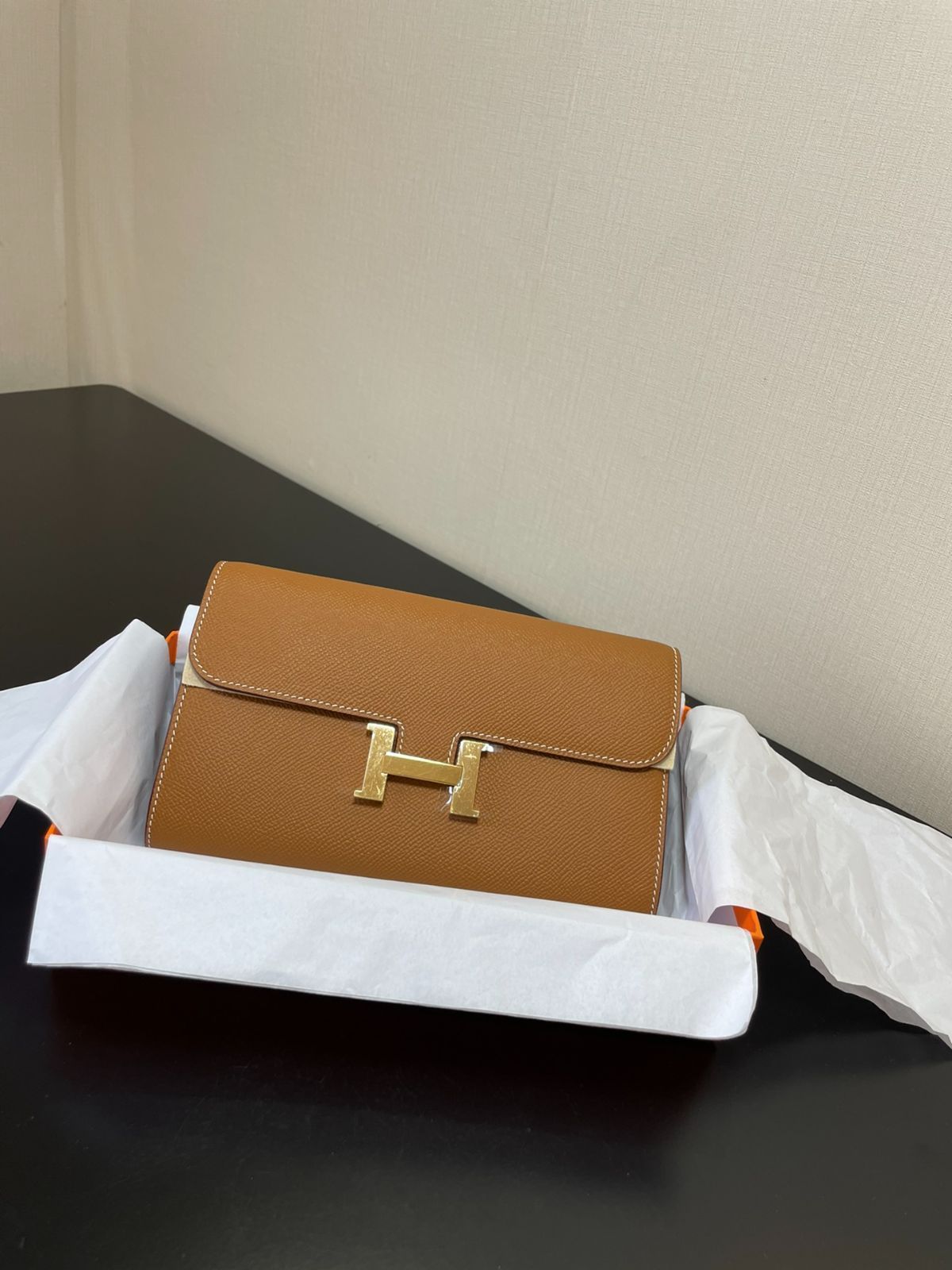 エルメス ゴールド ブラウン ゴールド バックル レディース クロスボディ バッグ｜本日限定特価｜新品未使用