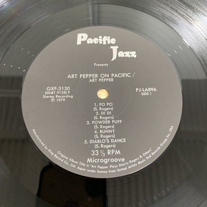 △01)【1点限り!】【帯付き】Art Pepper/On Pacific/アート・ペッパー