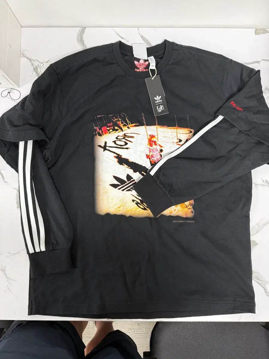 新品 adidas x korn ロングスリーブ ブラック
