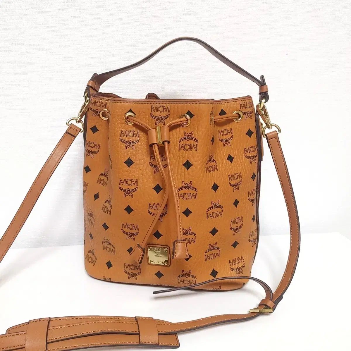 MCM トートバッグ ショルダーバッグ 兼用 ブラウン