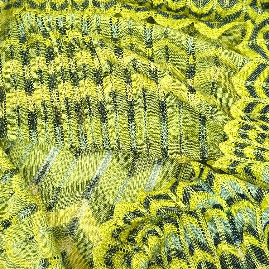 MISSONI ミッソーニ ジグザグ柄 ニットスカート イエロー グレー