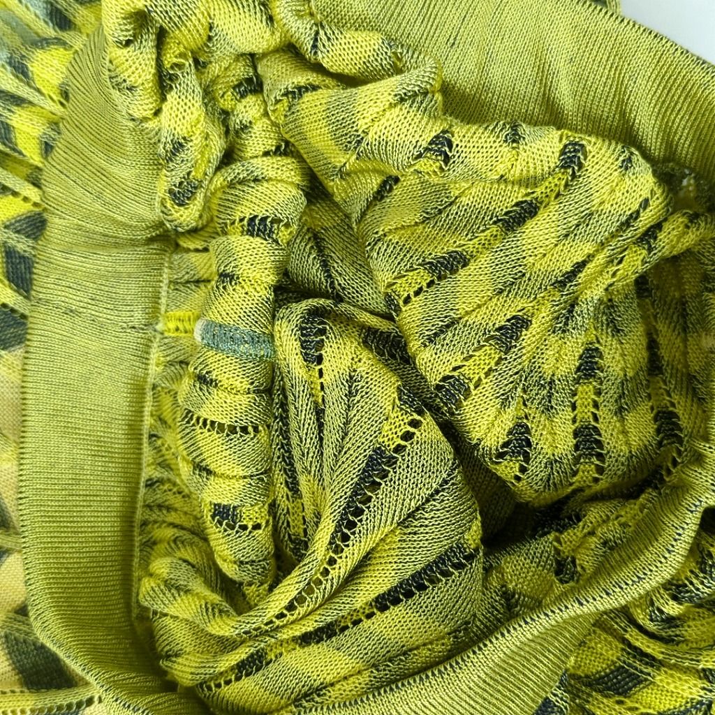 MISSONI ミッソーニ ジグザグ柄 ニットスカート イエロー グレー