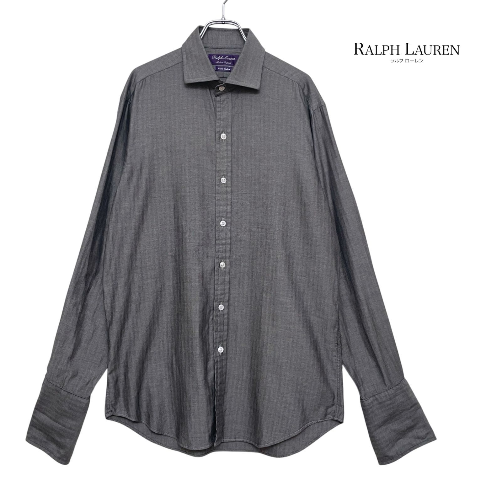 ralph Lauren purple label ダブルカフス　ドレスシャツ Ralph Lauren Purple Label ラルフローレン パープルレーベル イギリス