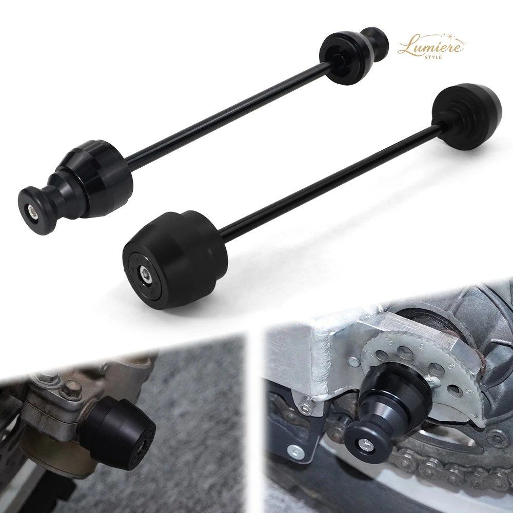 フロントアクスルクラッシュスライダー DRZ400SM/DRZ400S/DRZ400SE 2000-2024 DRZ 400 オートバイ リアホイールスタンドスクリュー スイン