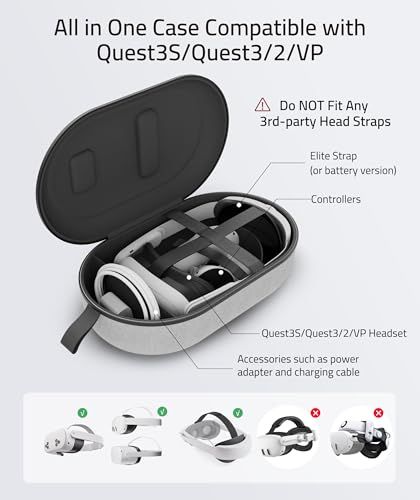 Syntechハードキャリーケース対応Meta Quest 3S/Quest 3/Quest 2/PICO4