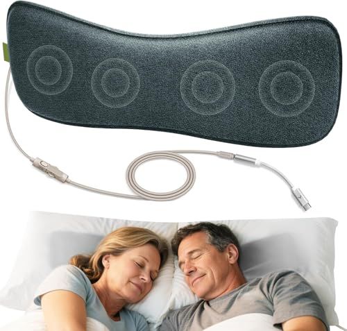 Avantree Slumber B - 有線ピロースピーカー 超薄型スピーカー4基内蔵 枕の下 睡眠用 低音量設計 充電不要 音量調節 USB-C & AUX対応 横向き寝対応 ソフトで快適 スリープヘッドホン 睡眠改善 安眠グッズ ポッドキャストとオー★m