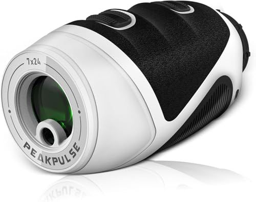 PEAKPULSE ゴルフ 距離計 ミニ 超小型 レーザー距離計 1097m/1200yd対応 高低差測定 スロープ補正 ゴルフ距離測定器 光学7倍望遠 超軽量 連続測定 垂直測定 水平測定 距離計 コンパクト 高精細LCDビューファインダ 充電式★m