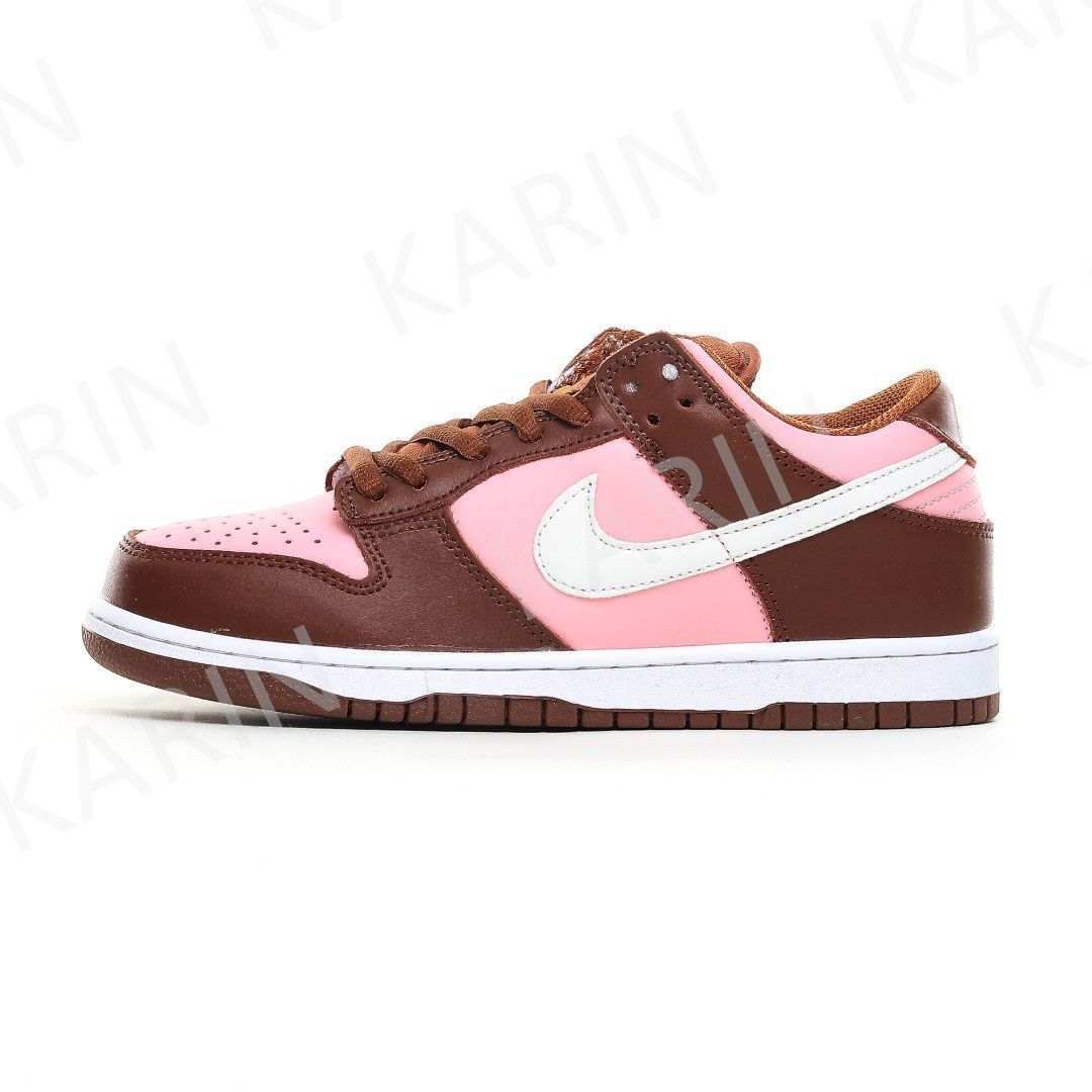 NIKE ナイキエスビー ステューシー ダンク ロー プロ チェリー ローカットスニーカー ピンク/ブラウン