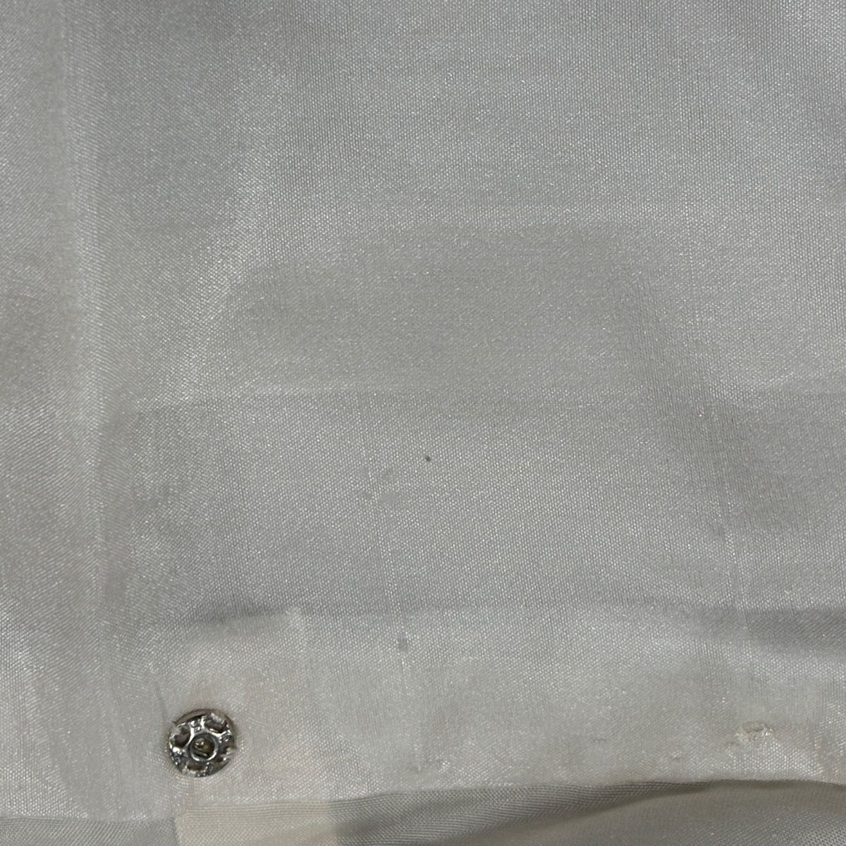 訪問着 身丈159cm 裄丈63.5cm S 袷 松井青々 落款 扇面 菊 金銀彩 灰緑 正絹 秀品 【中古】